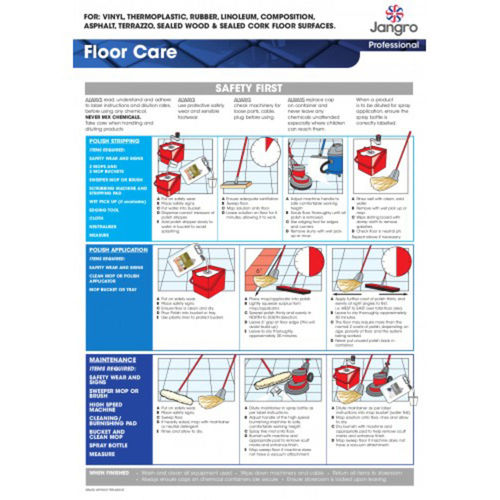 Jangro Floor Care Wall Chart (XA151)